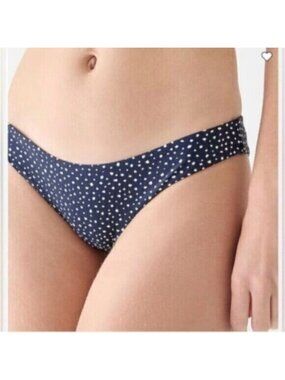 NWT J. Crew Blue Polka Dot Plus Swim Hipster Bikini Bottom Size 3X